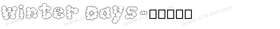 Winter Days字体转换